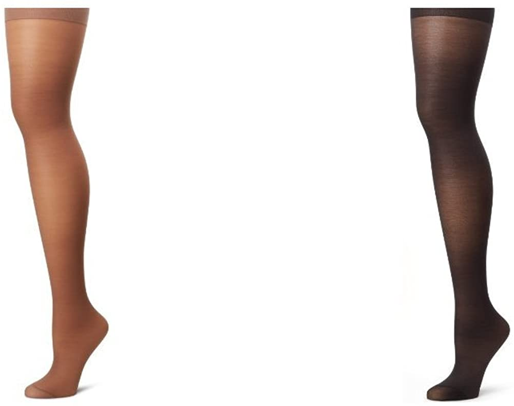 Hanes Women’S Alive Full Support Control Top Pantyhose Apparel & Accessories > Clothing > Underwear & Socks > Shapewear Hanes Town Taupe/Jet 2 C