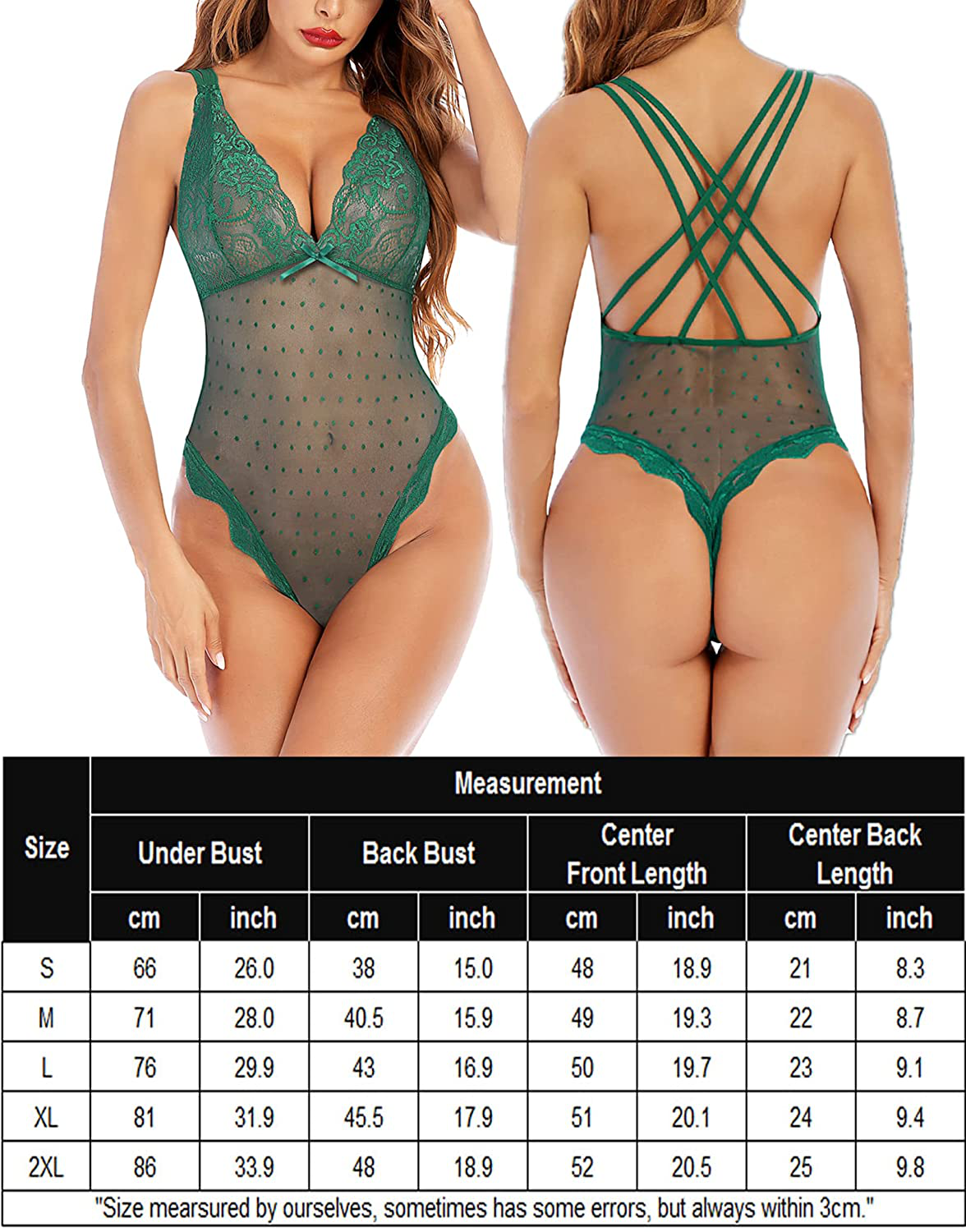 Avidlove Women Teddy Lingerie One Piece Bodysuit Lingerie Apparel & Accessories > Clothing > Underwear & Socks > Lingerie Kylie Max