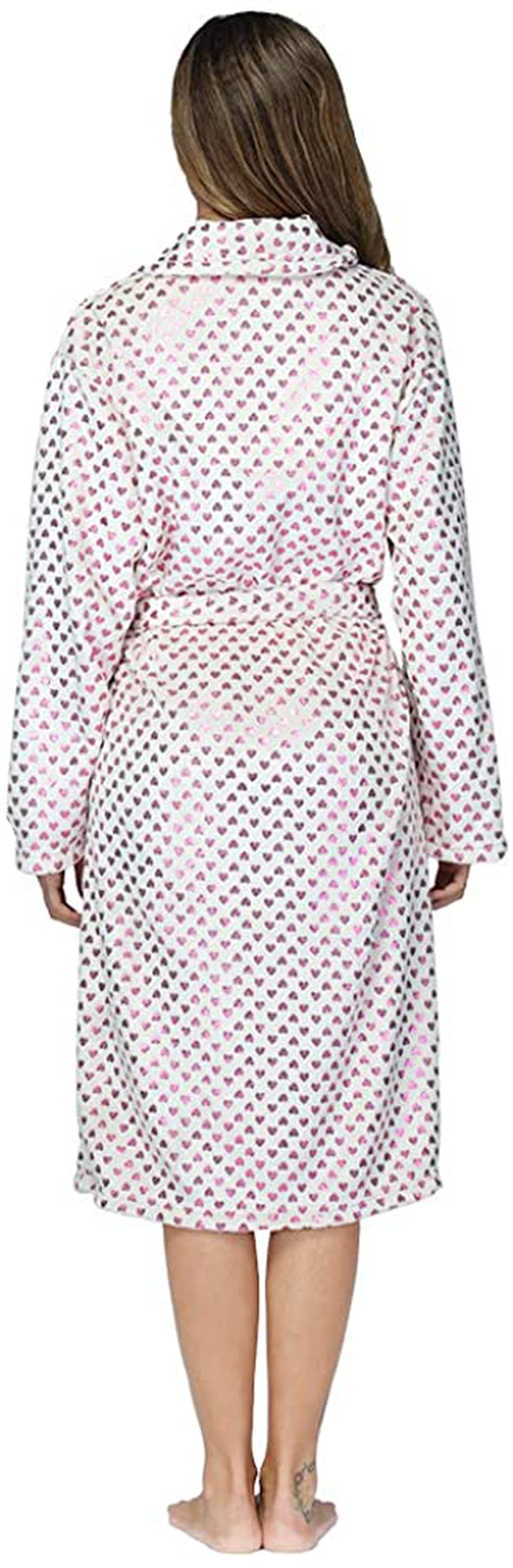 RONGTAI Womens Bathrobe Ladies Fleece Plush Warm Long Robes Apparel & Accessories > Clothing > Sleepwear & Loungewear > Robes Kylie Max