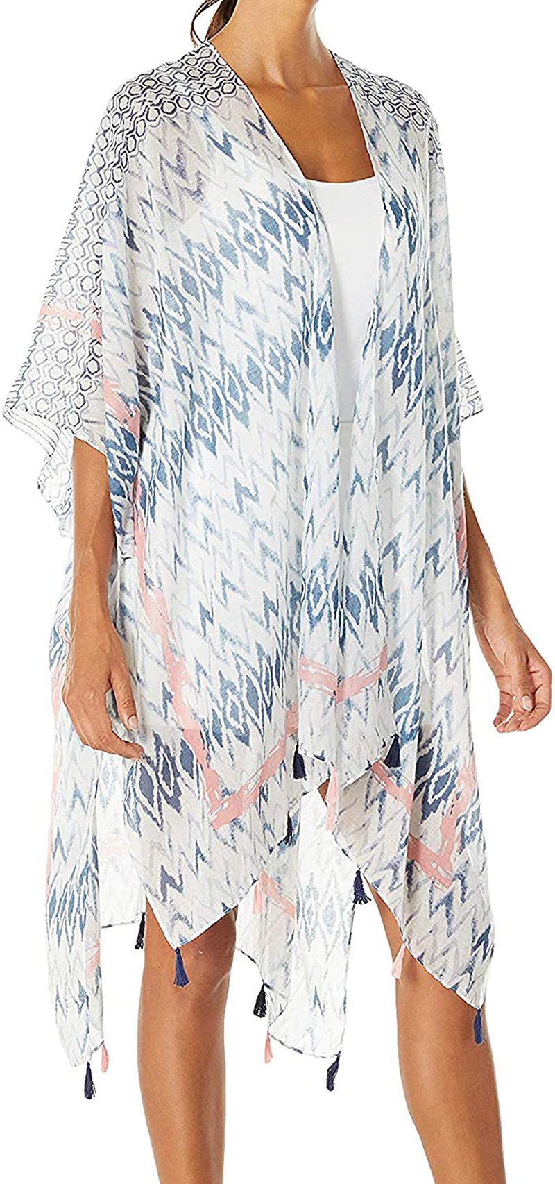 Moss Rose Women Summer Bikini Kimono Bathing Suit Cover Ups for Swimwear Apparel & Accessories > Clothing > Swimwear Kylie Max