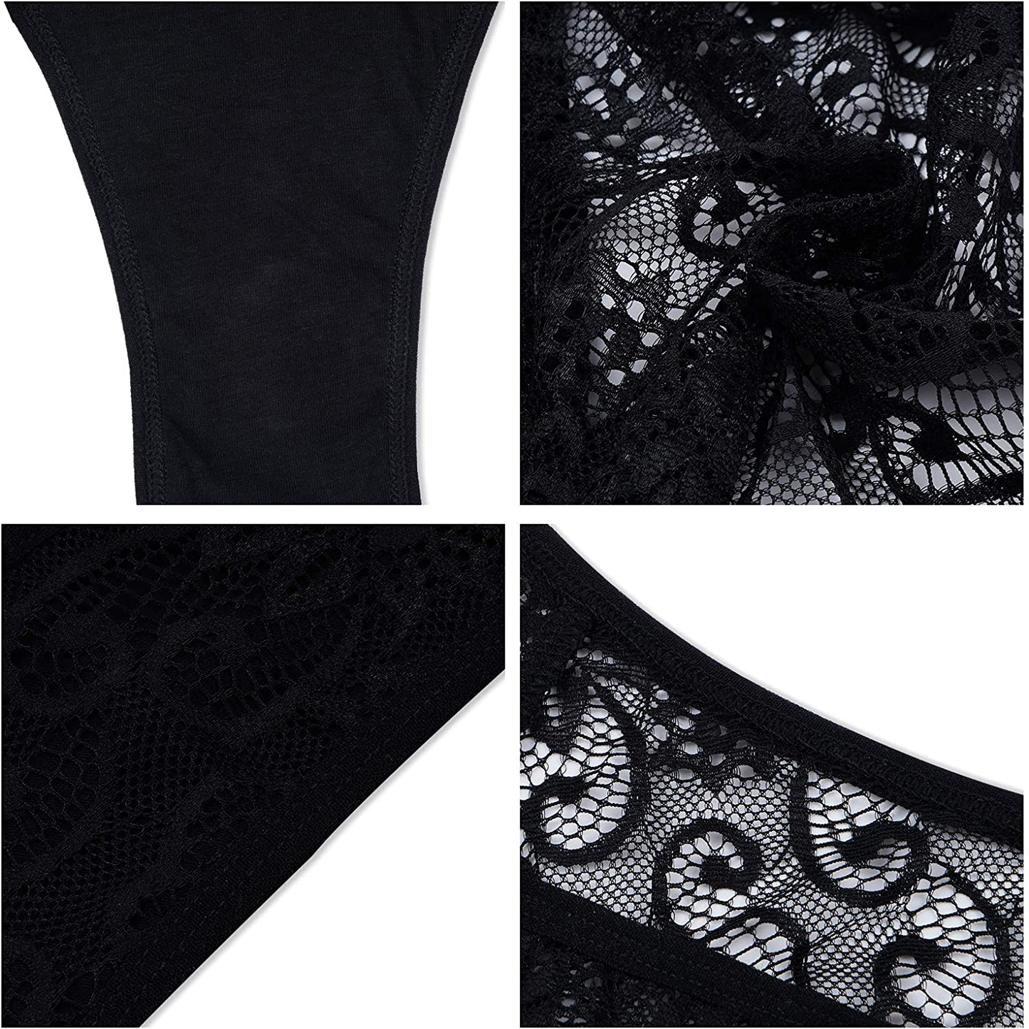 Sunm Boutique Womens Underwear Invisible Seamless Bikini Lace Underwear Half Back Coverage Panties Apparel & Accessories > Clothing > Underwear & Socks > Underwear Sunm Boutique