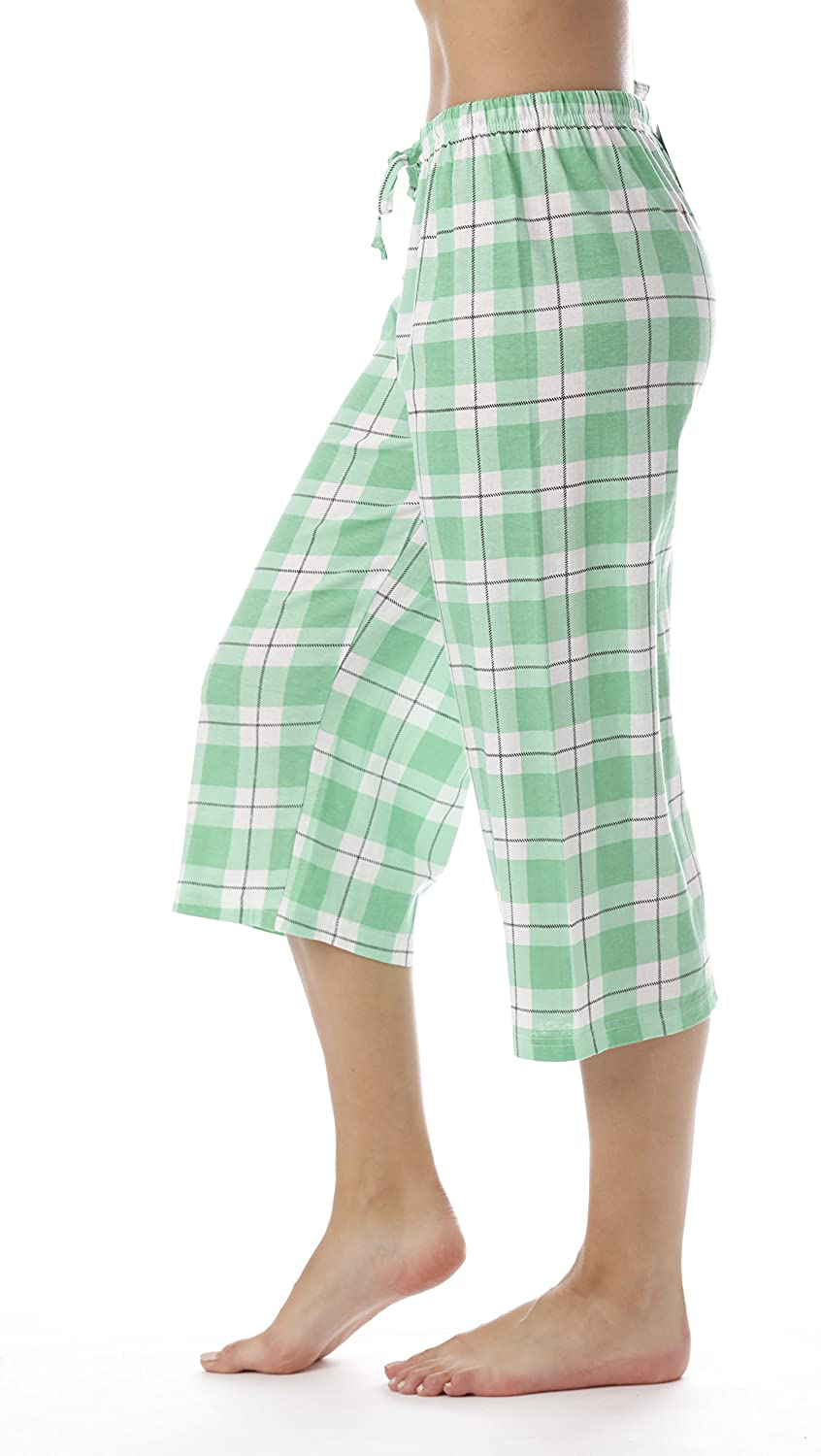 Just Love 100% Cotton Women Pajama Capri Pants Sleepwear Apparel & Accessories > Clothing > Sleepwear & Loungewear > Pajamas Kylie Max