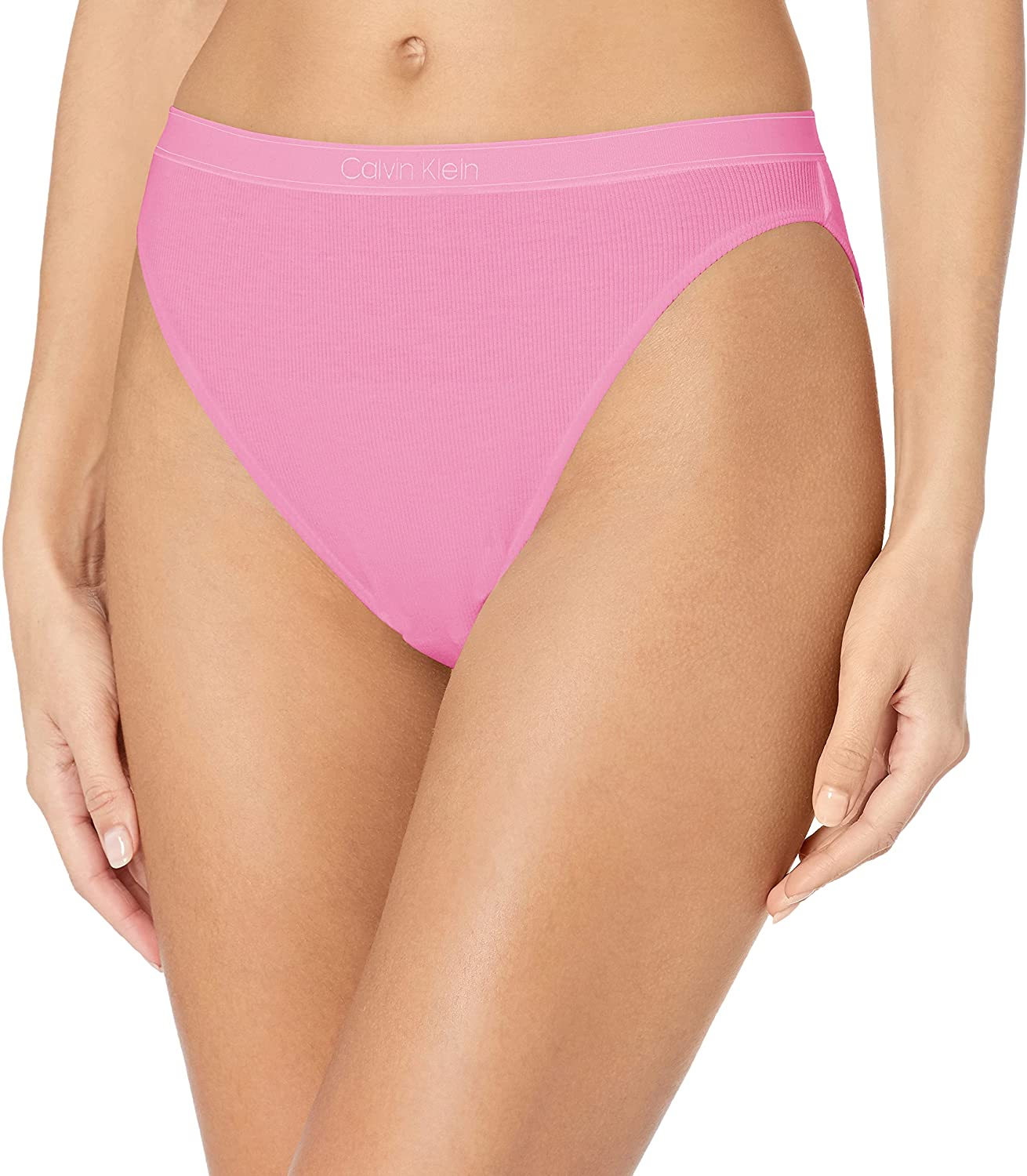 Calvin Klein Women'S Pure Ribbed Cheeky Bikini Panty Apparel & Accessories > Clothing > Underwear & Socks > Underwear Calvin Klein Lilac Rain Medium