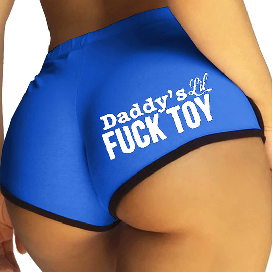 Women Regular & plus Size Yoga Booty Shorts Sexy Printed Sports Hot Pants Briefs Apparel & Accessories > Clothing > Underwear & Socks > Underwear JOINFUN Style-1-blue XX-Large