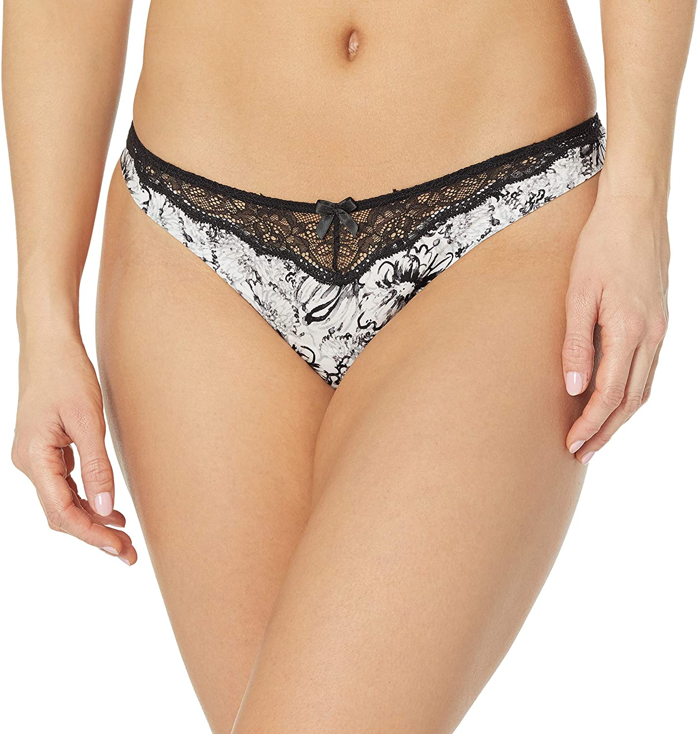 Maidenform Women'S Comfort Devotion Hipster Panty Apparel & Accessories > Clothing > Underwear & Socks > Underwear Maidenform Thong - Marker Floral Black Thong 9