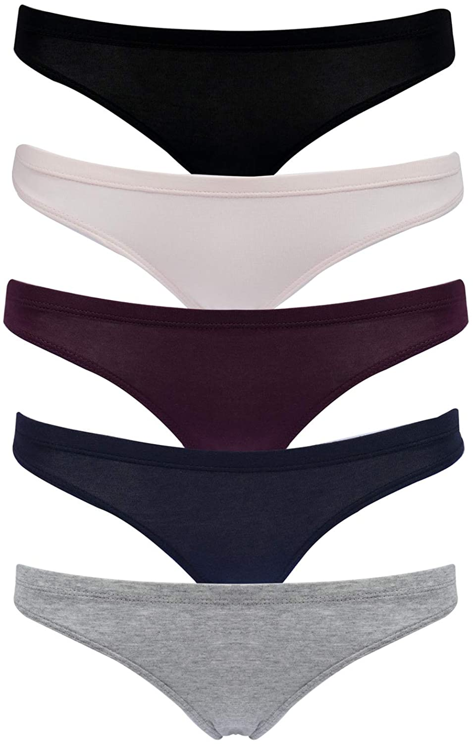 Emprella Cotton Underwear Women, 8 or 5 Pack Womens Bikini Seamless Ladies Cheeky Panty Apparel & Accessories > Clothing > Underwear & Socks > Underwear Emprella
