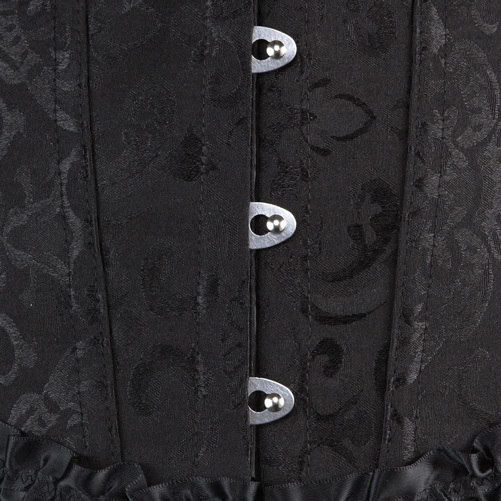 Women Lace up Back Sexy Floral Corset for Women Lingerie Bustier Top plus Size Apparel & Accessories > Clothing > Underwear & Socks > Lingerie Zhitunemi