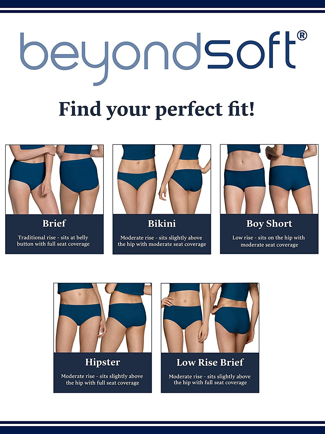 Fruit of the Loom Women'S Underwear Beyondsoft Panties (Regular & plus Size) Apparel & Accessories > Clothing > Underwear & Socks > Underwear Fruit of the Loom