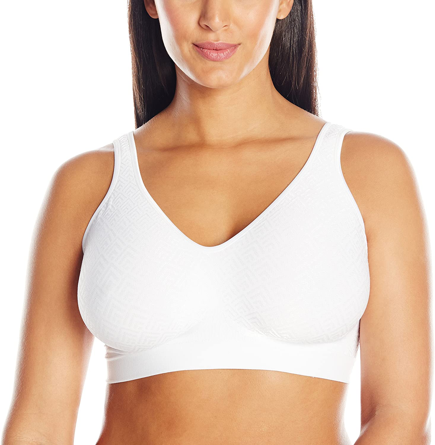 Bali Women'S Comfort Revolution Wirefree Bra with Smart Sizes DF3484 Apparel & Accessories > Clothing > Underwear & Socks > Shapewear Bali