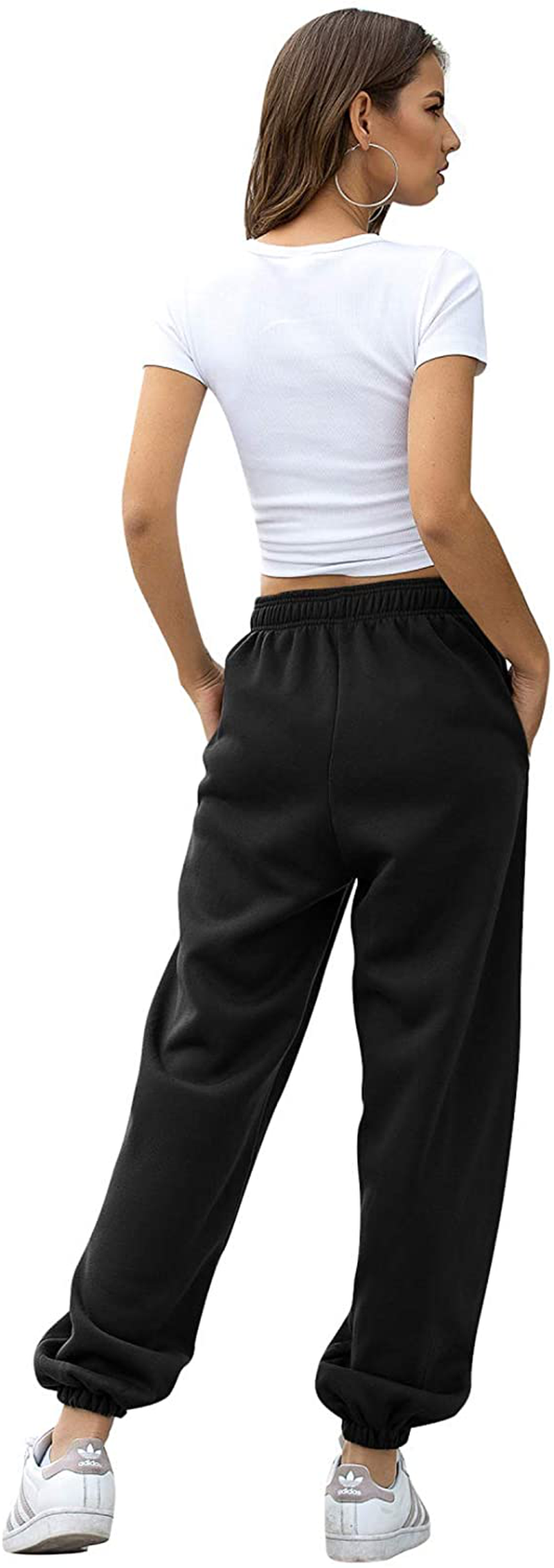 VINMEN Cinch Bottom Sweatpants for Women with Pockets Apparel & Accessories > Clothing > Activewear Kylie Max