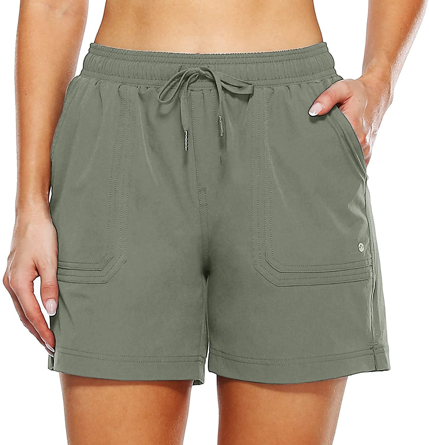 Willit Women'S 5" Hiking Shorts Golf Athletic Outdoor Shorts Quick Dry Workout Summer Water Shorts with Pockets Apparel & Accessories > Clothing > Shorts Kylie Max