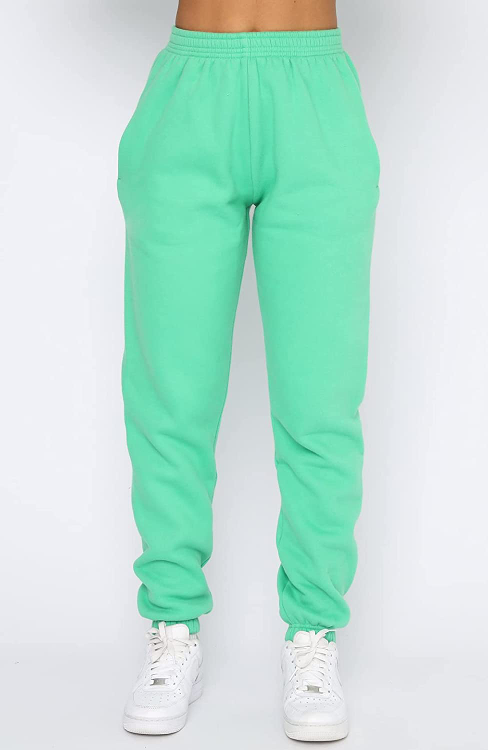 URBEARTH Womens Casual Comfy Sweatpants High Waisted Drawstring Sweat Pants Winter Cinch Bottom Joggers with Pocket Apparel & Accessories > Clothing > Activewear Kylie Max