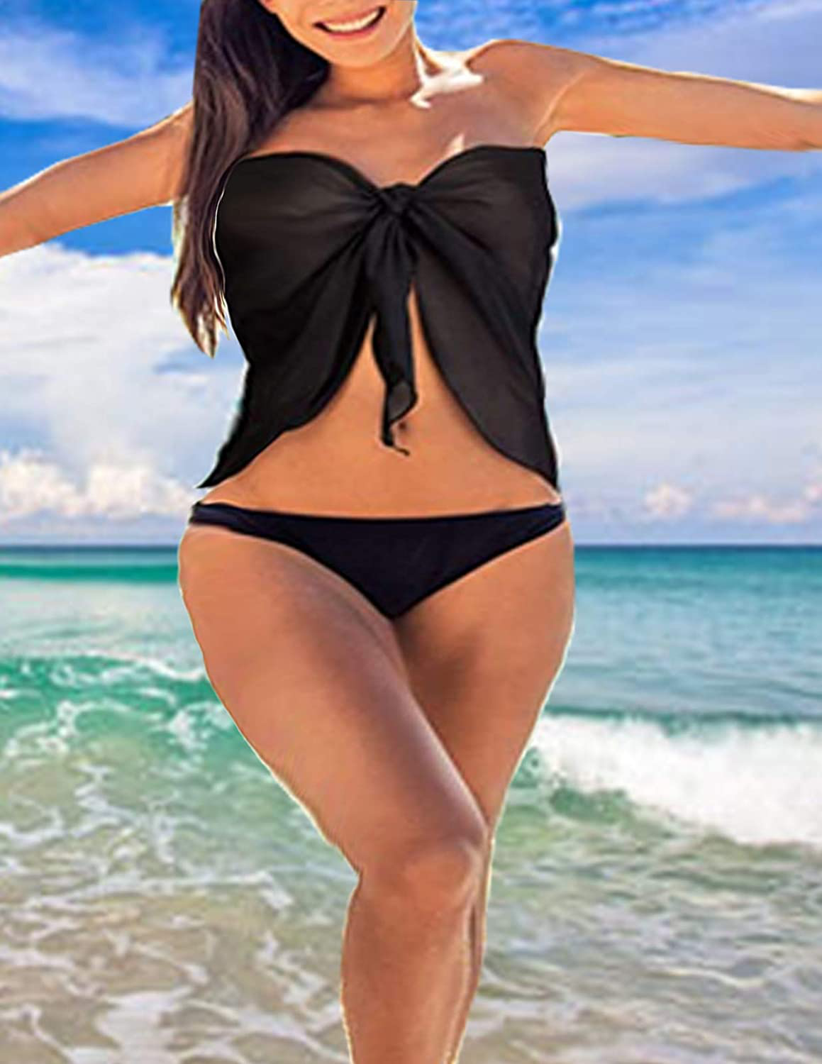 Hanna Nikole plus Size Sarong Swimsuit Cover Ups Bikini Beach Cover-Ups Wrap Skirt Apparel & Accessories > Clothing > Swimwear Kylie Max