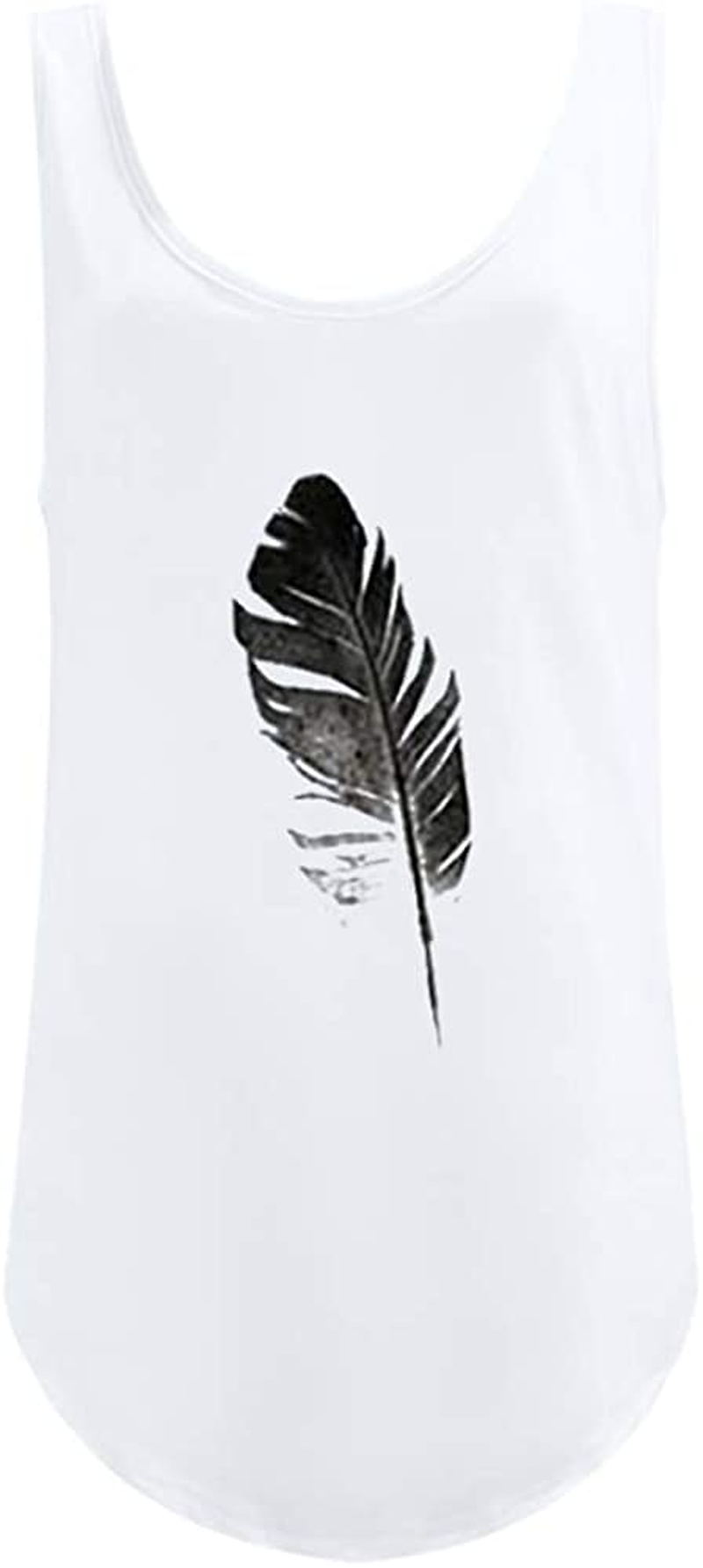 OMSJ Women Shirts Sleeveless Summer Tunic Loose Fit Tank Tops Apparel & Accessories > Clothing > Activewear Kylie Max