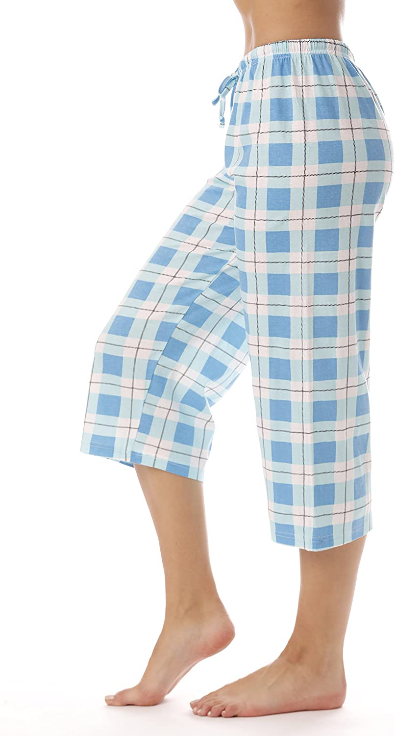 Just Love 100% Cotton Women Pajama Capri Pants Sleepwear Apparel & Accessories > Clothing > Sleepwear & Loungewear > Pajamas Kylie Max