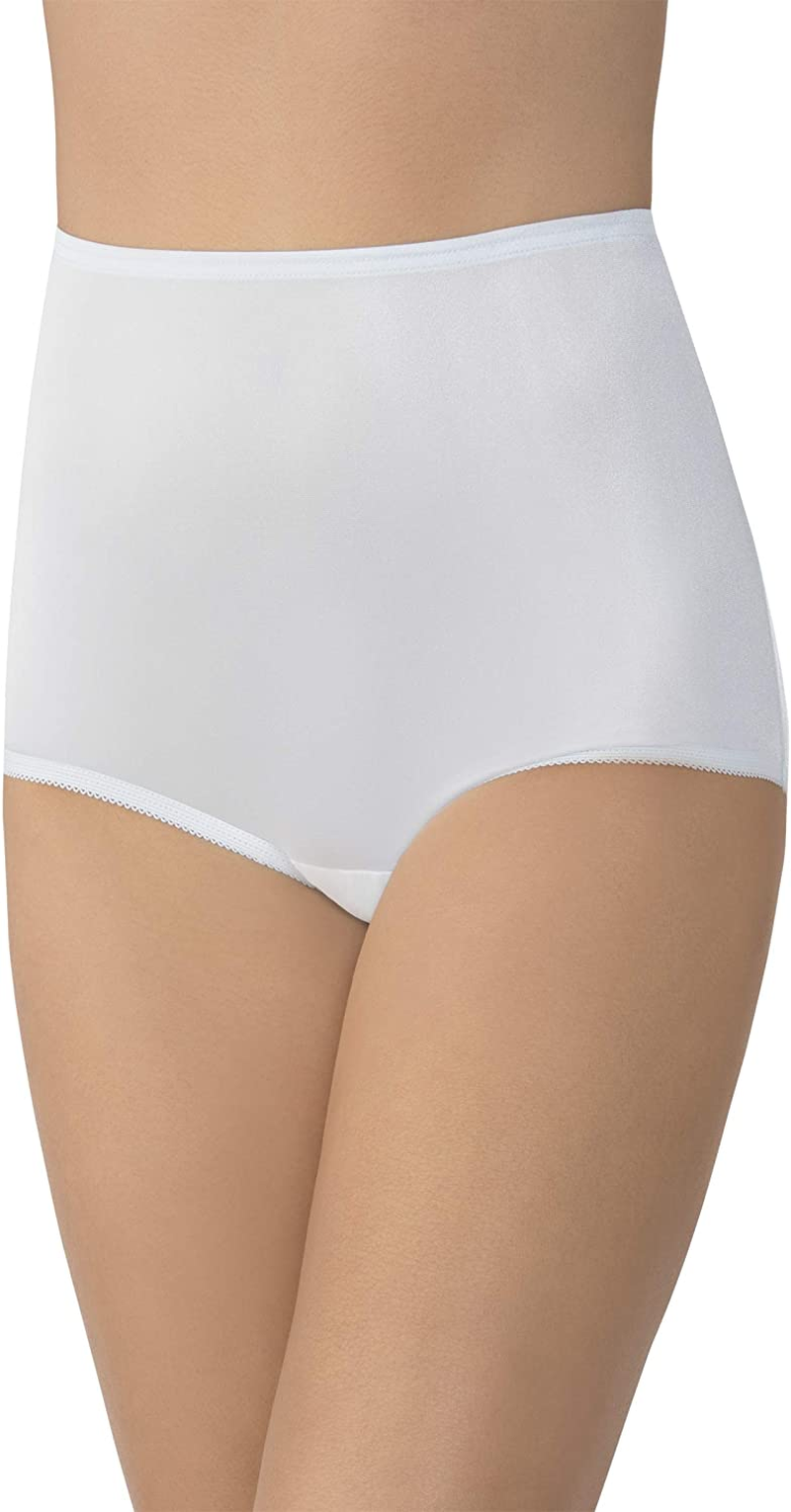 Vanity Fair Women'S Perfectly Yours Traditional Brief Panties Apparel & Accessories > Clothing > Underwear & Socks > Underwear Vanity Fair Nylon - Soft Blue Nylon 7