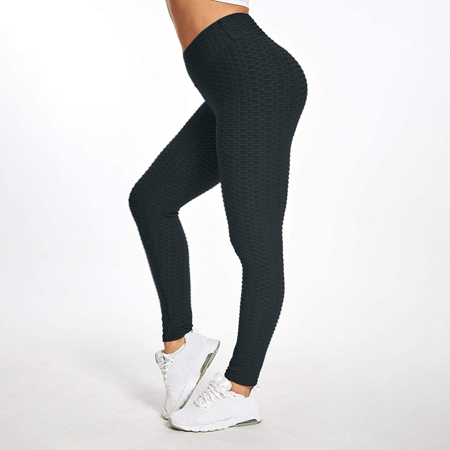 Burband Womens Anit Cellulite Texutred Booty Shaping Leggings Seamless Scrunch Butt Lifting Tummy Control Yoga Biker Pants Apparel & Accessories > Clothing > Underwear & Socks > Shapewear Burband