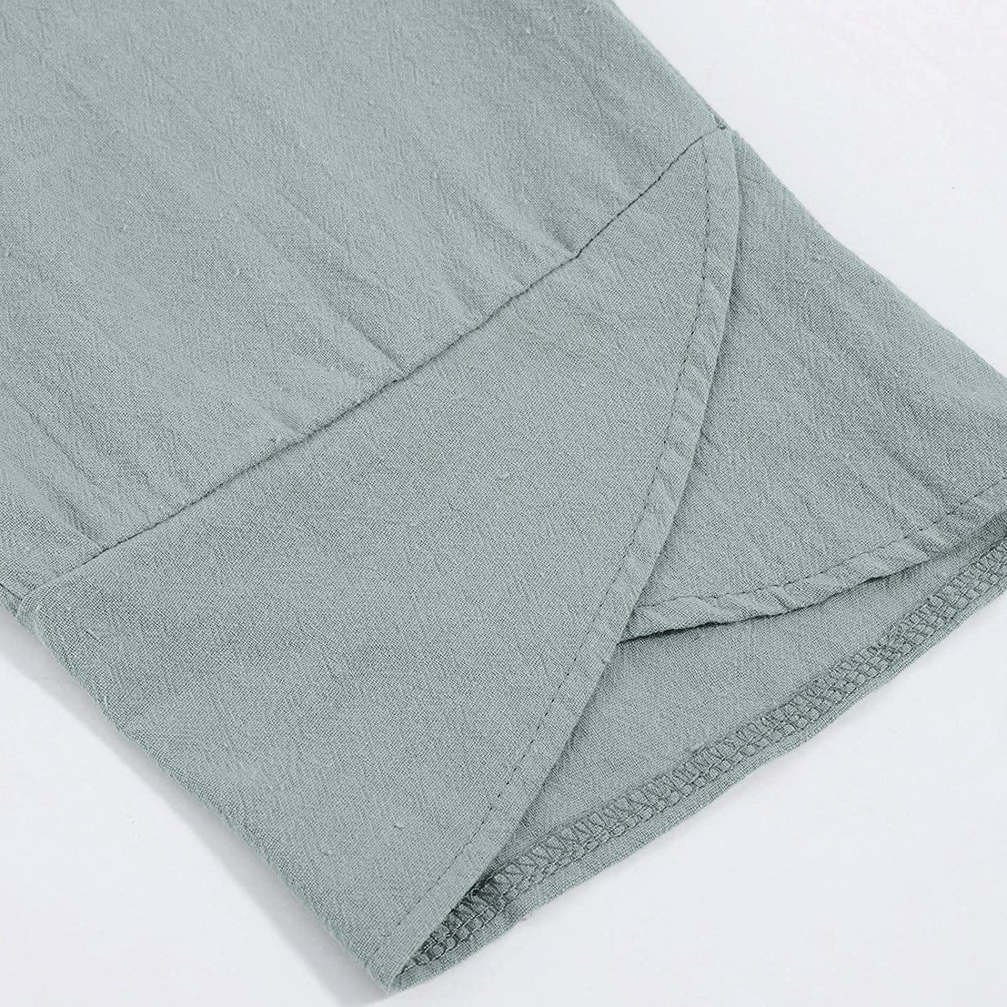 Burband Womens Summer Baggy Cotton Linen Cropped Work Pants Casual Drawstring Loose Beach Yoga Harem Pants plus Size S-6XL Apparel & Accessories > Clothing > Underwear & Socks > Shapewear Burband