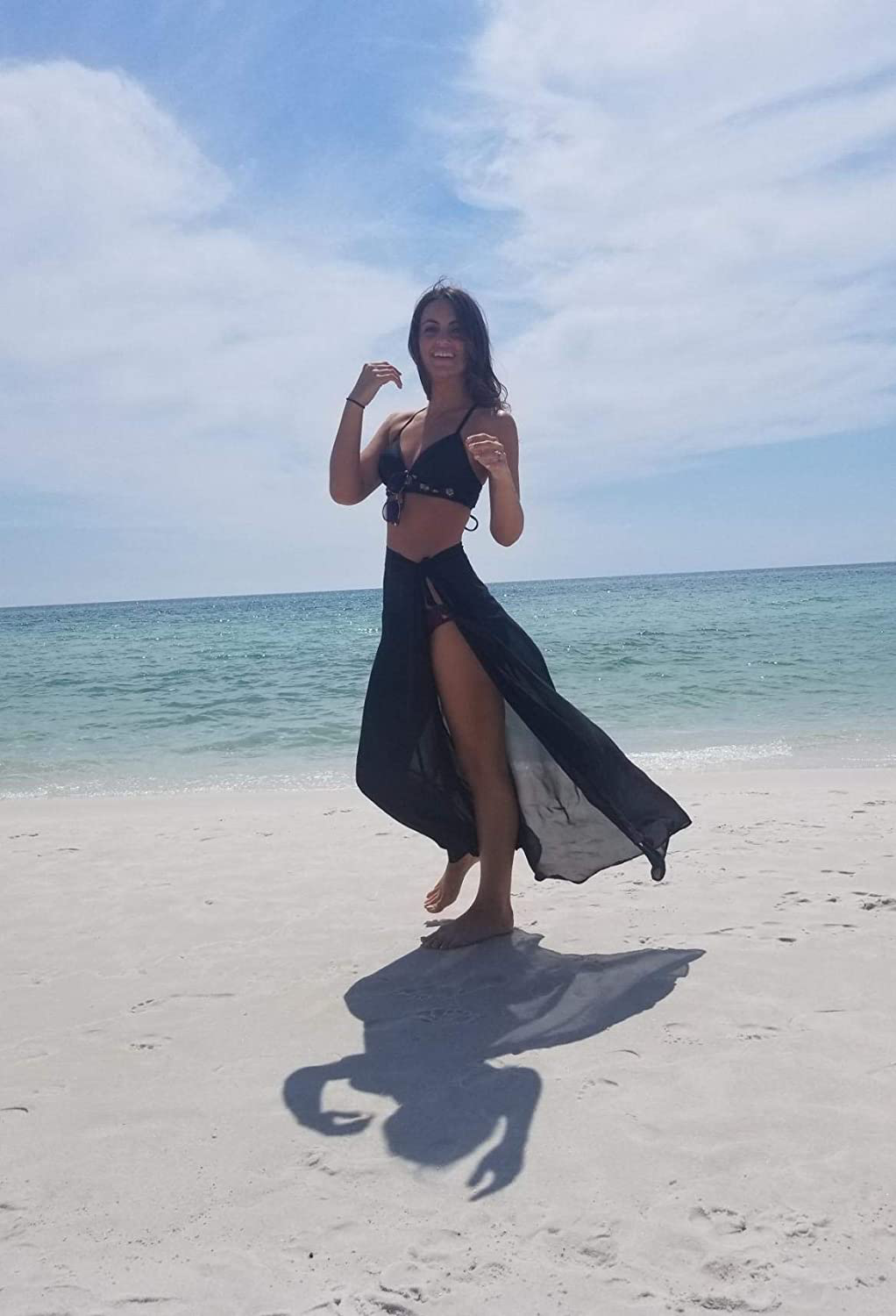 CARDYDONY Women'S Swimsuit Cover up Sarong Bikini Swimwear Beach Cover-Ups Wrap Skirt Apparel & Accessories > Clothing > Swimwear Kylie Max