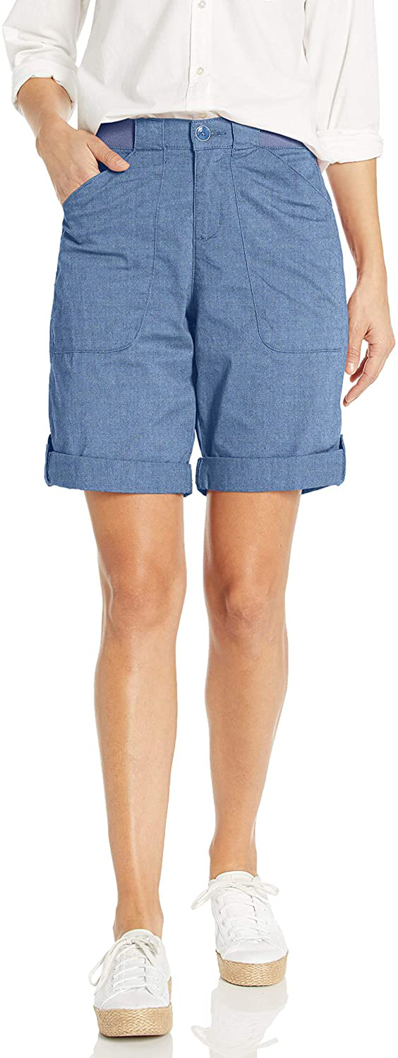 Lee Women'S Flex-To-Go Relaxed Fit Utility Bermuda Short Apparel & Accessories > Clothing > Shorts Kylie Max
