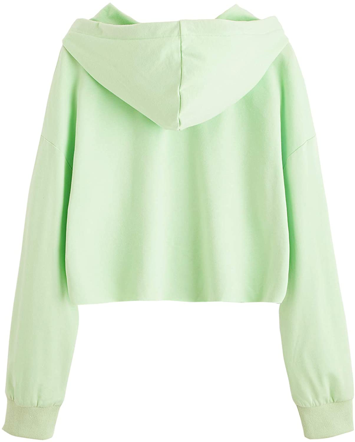 Sweatyrocks Women'S Letter Print Casual Long Sleeve Crop Top Sweatshirt Hoodies Apparel & Accessories > Clothing > Activewear Kylie Max