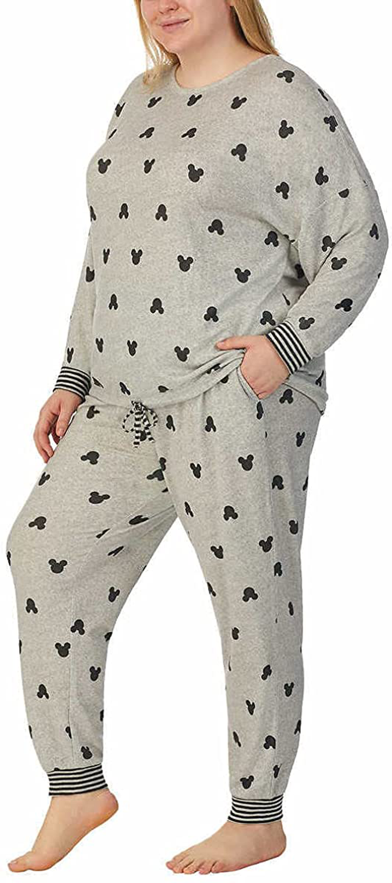 Disney Womens 2 Piece Cozy Pajama Set Apparel & Accessories > Clothing > Sleepwear & Loungewear > Pajamas Disney