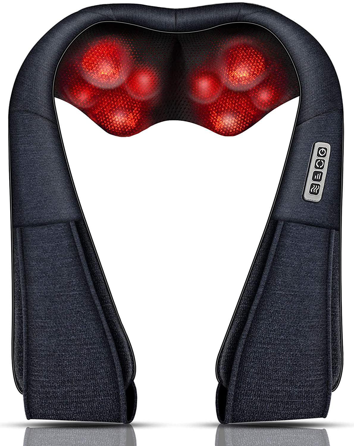 Shiatsu Back Shoulder and Neck Massager with Heat, Electric Deep Tissue 4D Kneading Massage for Shoulder, Back and Neck, Best Gifts for Women Men Mom Dad Arts & Entertainment > Party & Celebration > Gift Giving MoCuishle Navy