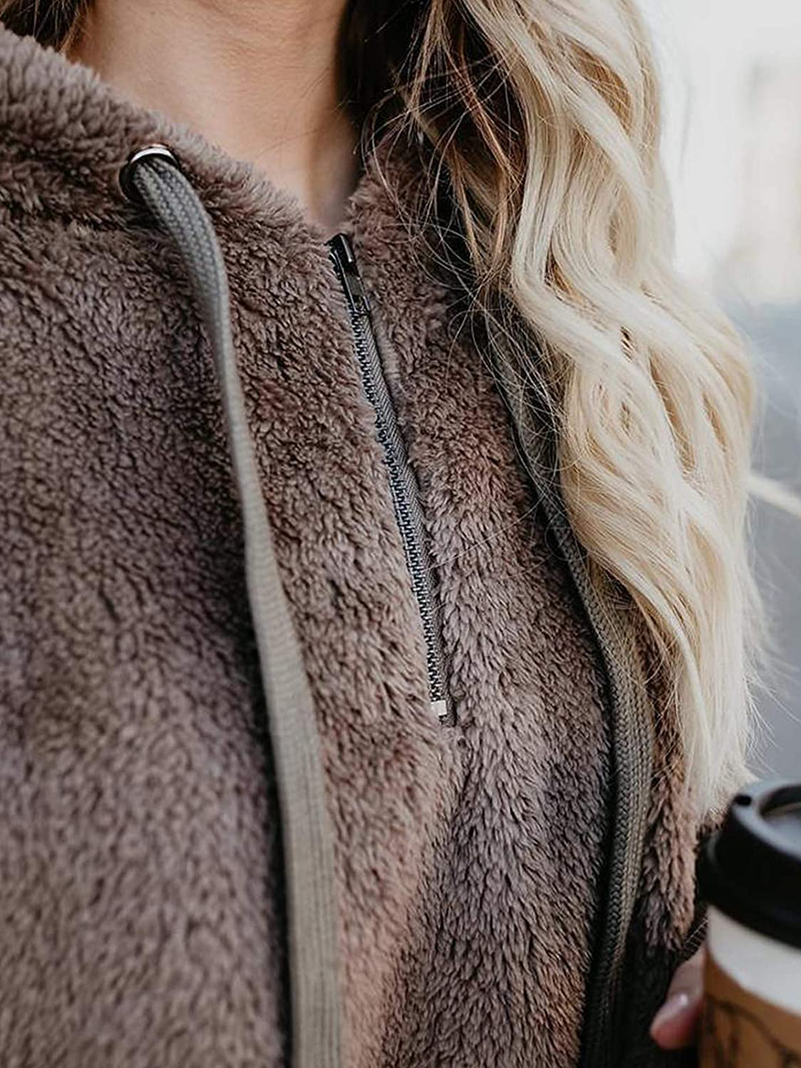 Century Star Hoodies for Women Fleece Hoodie with Pockets Athletic Hooded Pullover Tops Winter Fuzzy Hoodies Fuzzy Sweatshirt Apparel & Accessories > Clothing > Activewear Kylie Max