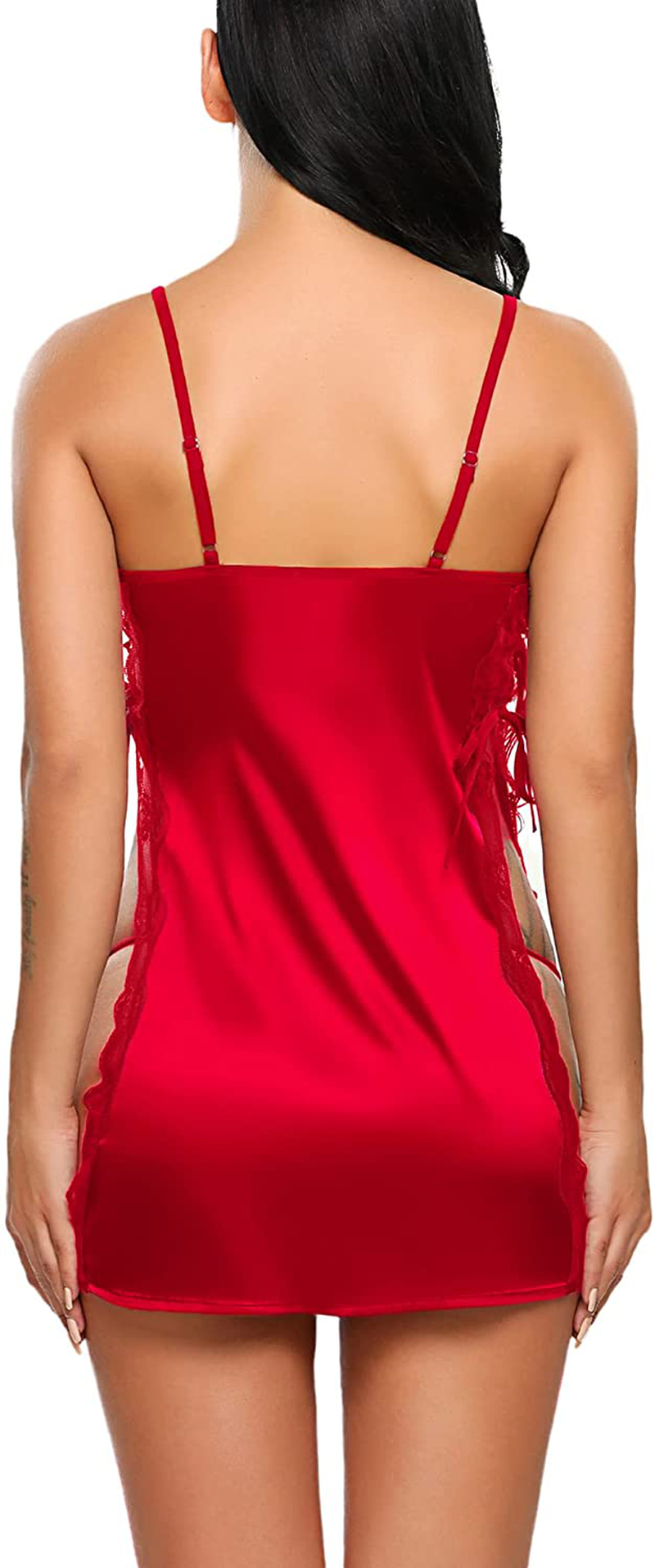 Avidlove Women Babydoll for Women Satin Nightwear Lace Chemise Sexy Nightgown Apparel & Accessories > Clothing > Underwear & Socks > Lingerie Kylie Max