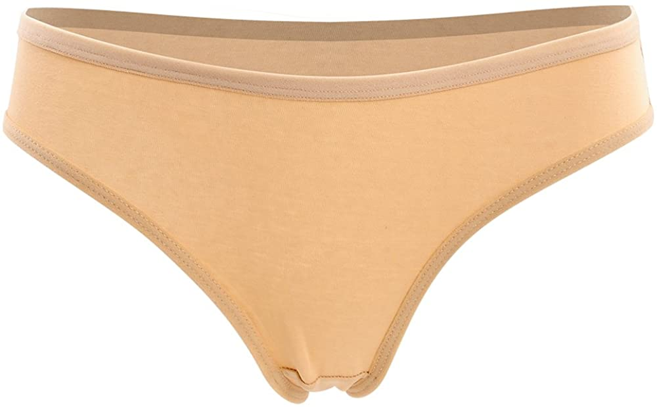 Nightaste Womens Cotton Cheeky Bikini Underwear Pack of 5Pcs Low Rise Half Back Coverage Tanga Panties Apparel & Accessories > Clothing > Underwear & Socks > Underwear Nightaste