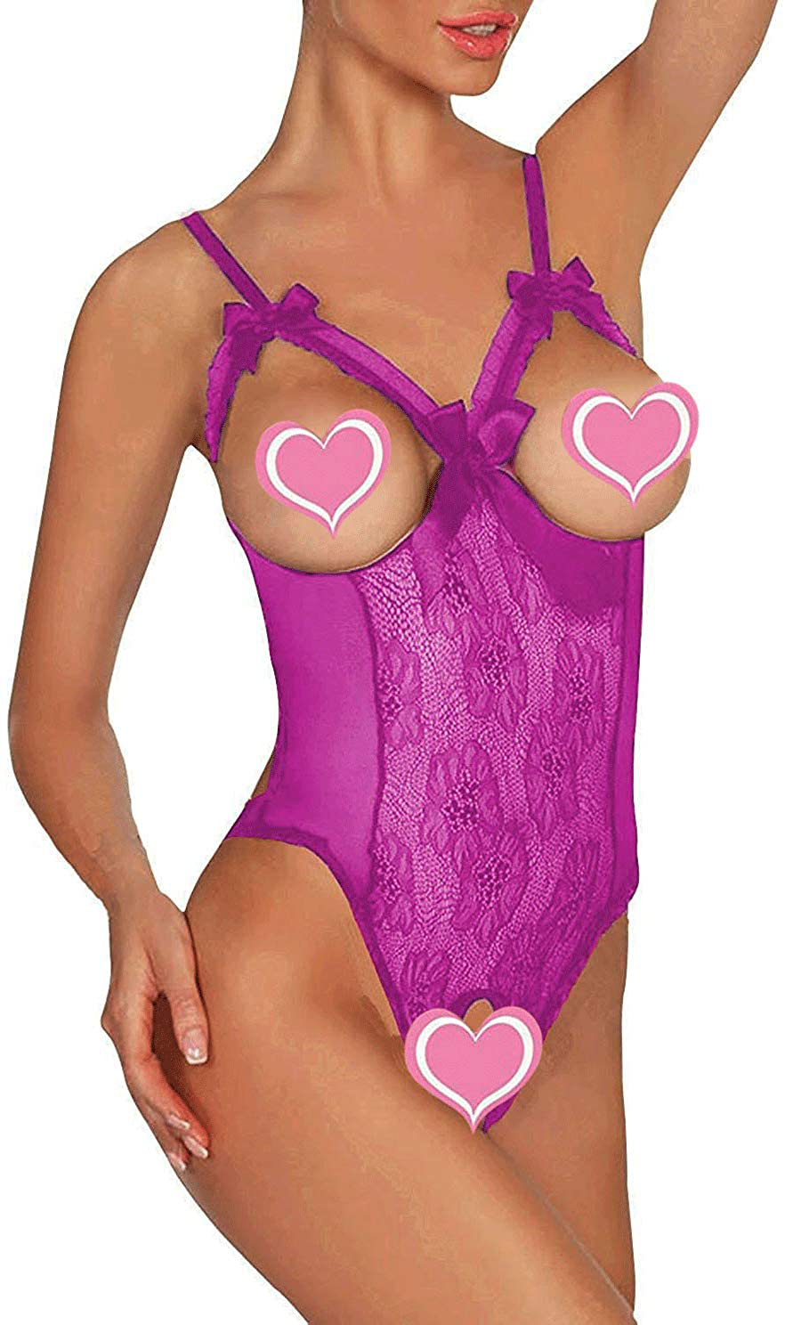 Women Sexy Teddy Lingerie One Piece Lace Babydoll Bodysuit Nightie plus Size S-3XL Apparel & Accessories > Clothing > Underwear & Socks > Lingerie Kylie Max