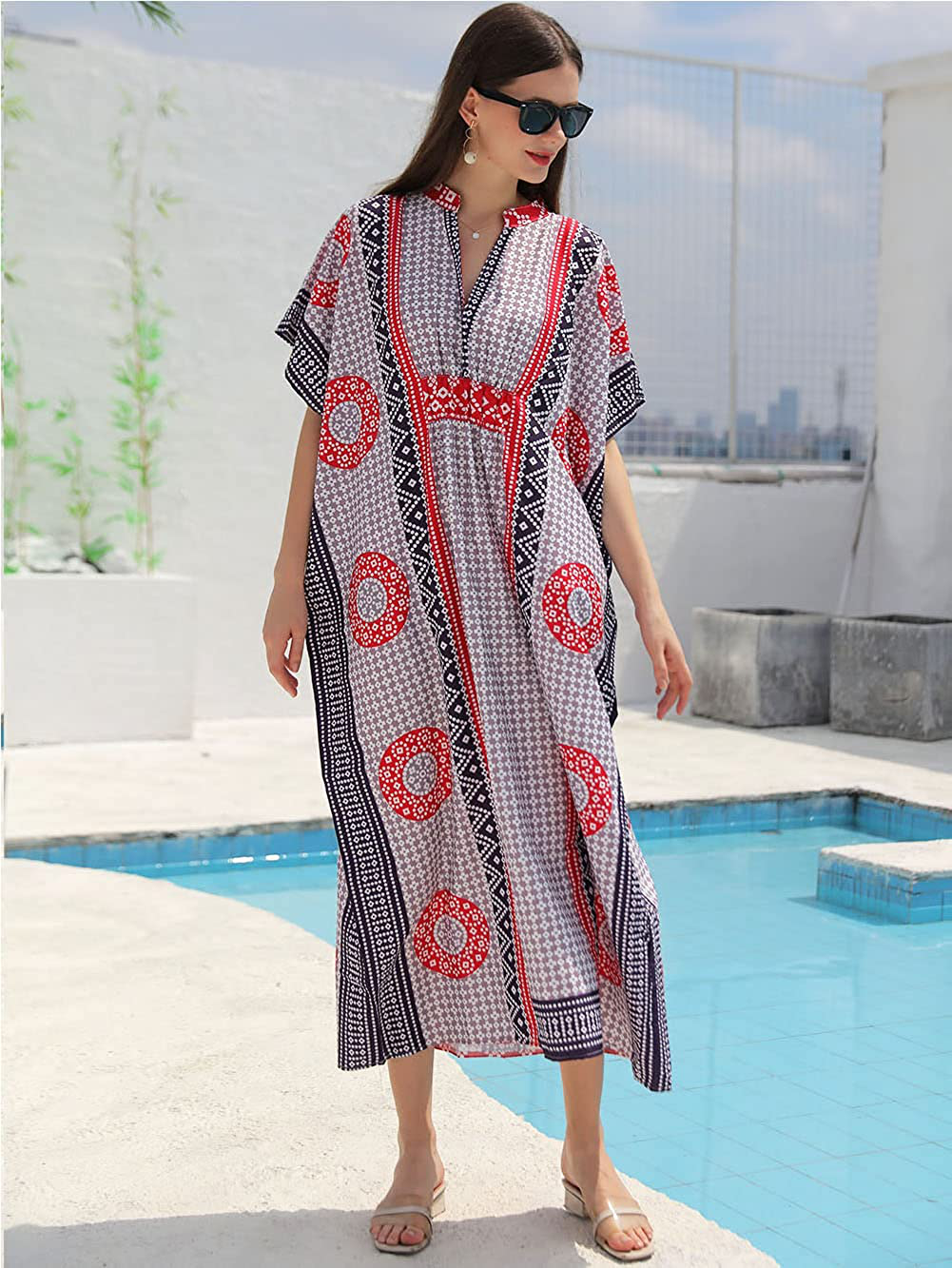 Swimsuit Cover Ups for Women plus Size Beachwear Bathing Suit Cover up Light Apparel & Accessories > Clothing > Swimwear Kylie Max