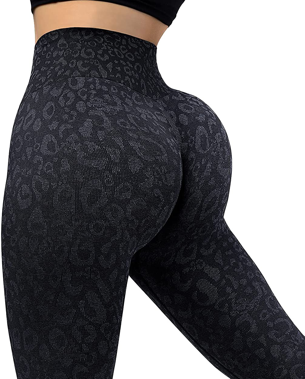 OMKAGI Women Scrunch Butt Lifting Leggings Seamless High Waisted Workout Yoga Pants Apparel & Accessories > Clothing > Activewear OMKAGI