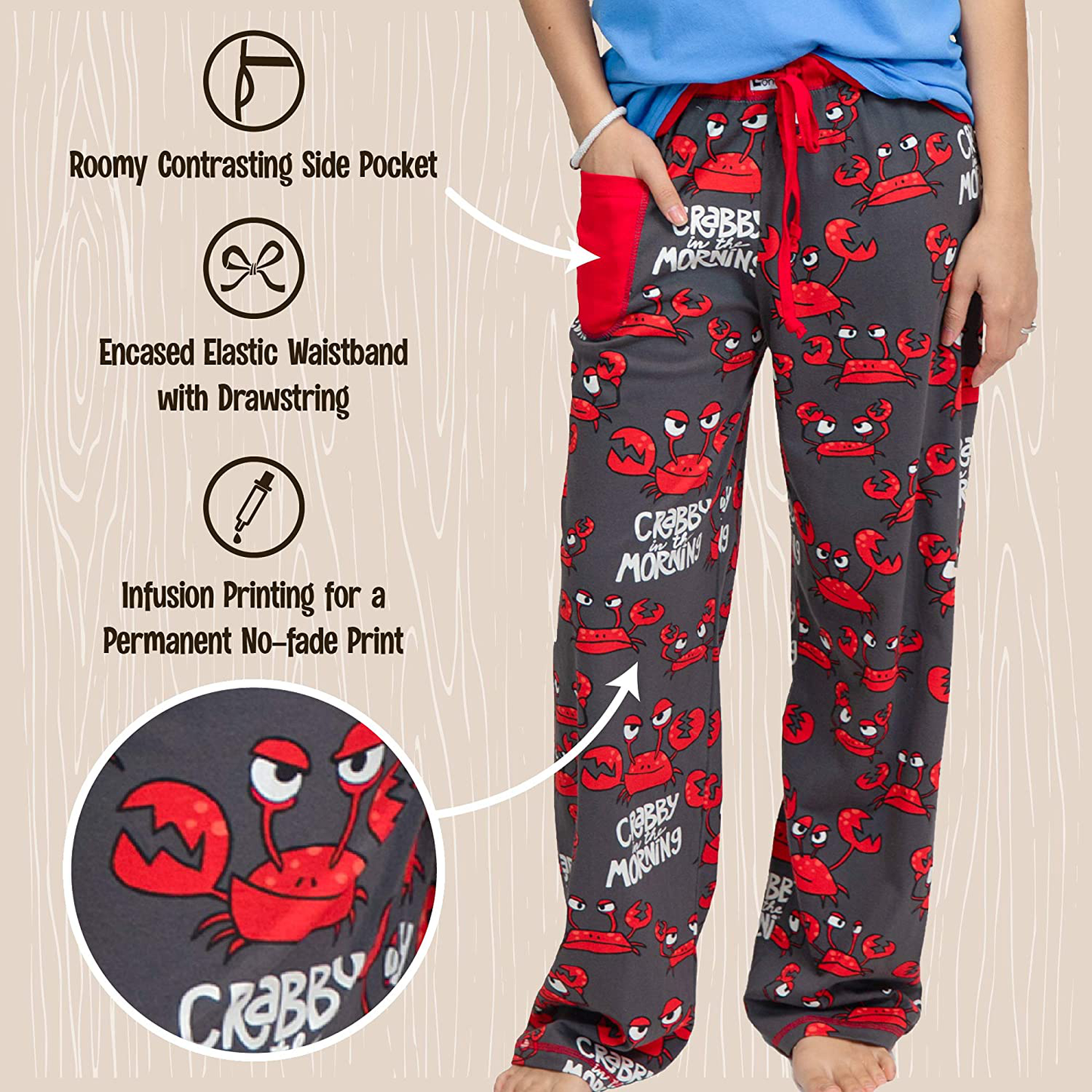 Lazy One Pajamas for Women, Cute Pajama Pants and Top Separates Apparel & Accessories > Clothing > Sleepwear & Loungewear > Pajamas Kylie Max
