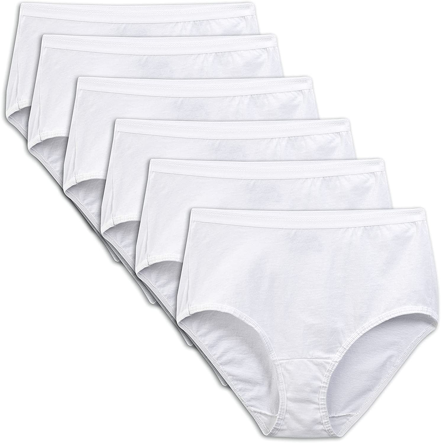 Fruit of the Loom Women'S Eversoft Cotton Brief Underwear (Regular & plus Size) Apparel & Accessories > Clothing > Underwear & Socks > Underwear Fruit of the Loom