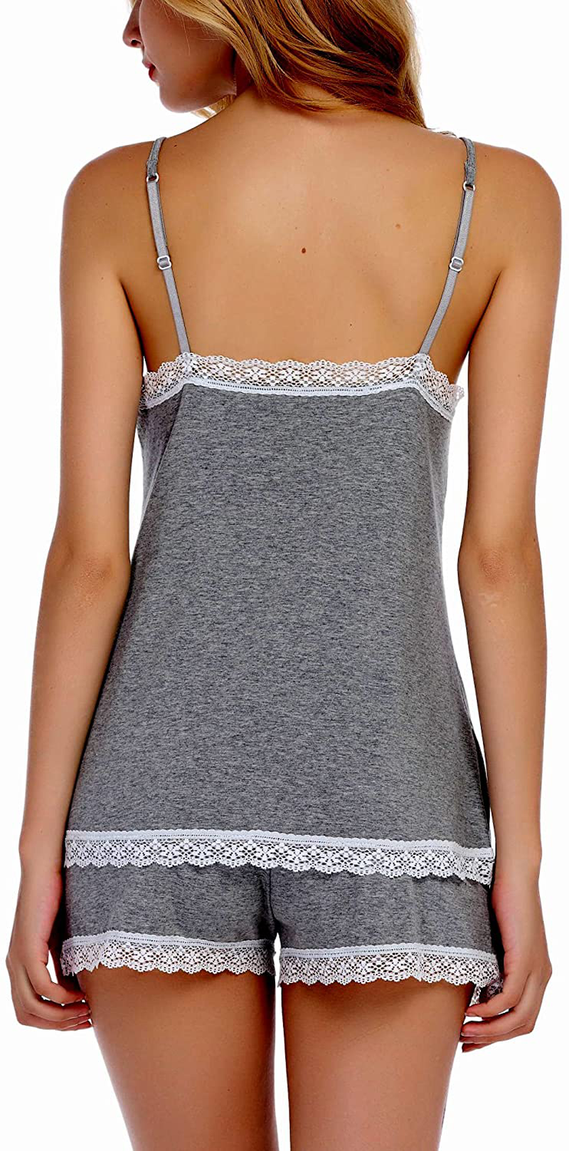 Chamllymers Womens Pjs Sets Shorts Cotton Short Pj Set Sexy Lingerie Soft Tank Top with Adjustable Spaghetti Strap Apparel & Accessories > Clothing > Sleepwear & Loungewear Kylie Max