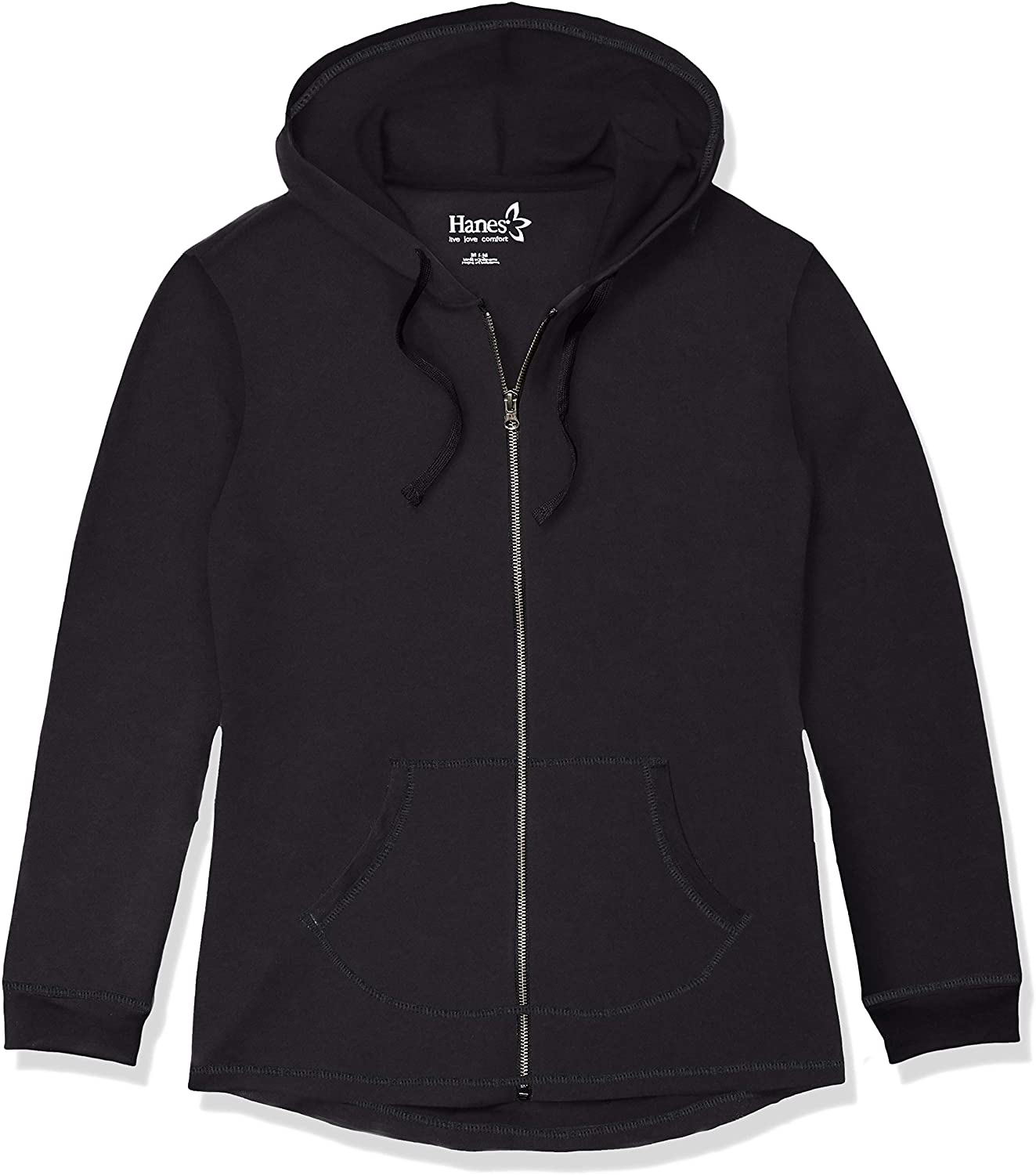 Hanes Women'S Slub Jersey Hoodie Apparel & Accessories > Clothing > Activewear Kylie Max