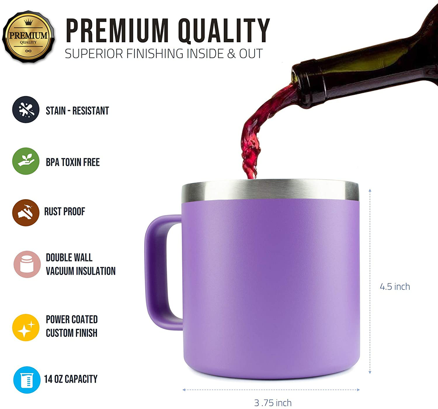 Inspirational Gifts for Women –Stainless Steel Coffee Purple Mug/Tumbler 14oz “Sometimes You Forget You’re Awesome” – Gift Idea for Proud of You, Cheer Up, Coworker, Motivational, Best Friend, Her Arts & Entertainment > Party & Celebration > Gift Giving KLUBI
