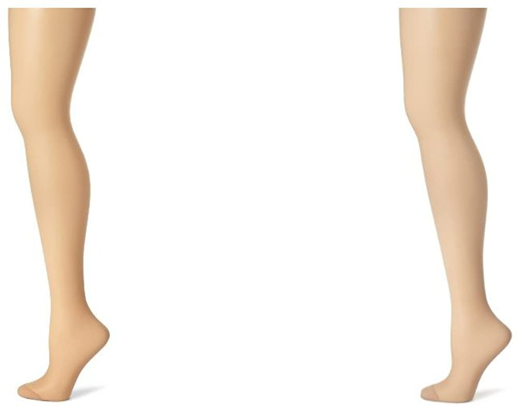 Hanes Women'S Control Top Reinforced Toe Silk Reflections Panty Hose Apparel & Accessories > Clothing > Underwear & Socks > Shapewear Hanes Café a Lait/Nude 2 C-D