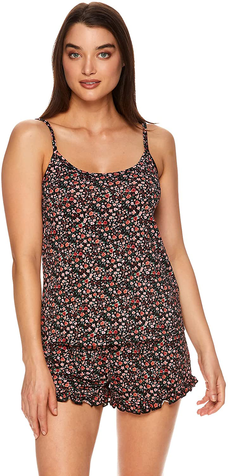 Nanette Lepore Womens 3-Piece Pajamas – Printed Cami and Short Pajama Set for Women with Matching Robe Apparel & Accessories > Clothing > Sleepwear & Loungewear Kylie Max