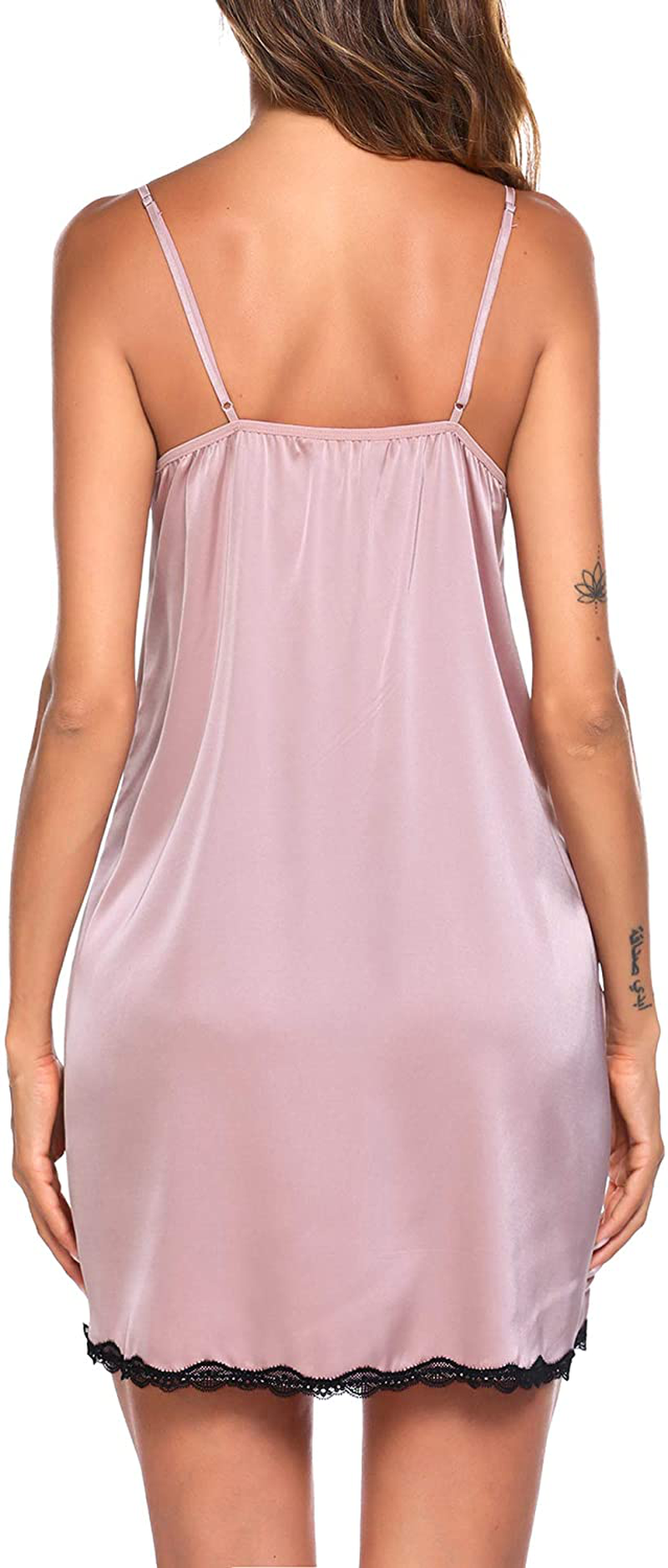 Ekouaer Sleepwear Sexy Lingerie Nightgown Lace Chemise Satin Slip Silk Negligee Nightie Bridal Babydoll for Women Apparel & Accessories > Clothing > Underwear & Socks > Lingerie Kylie Max