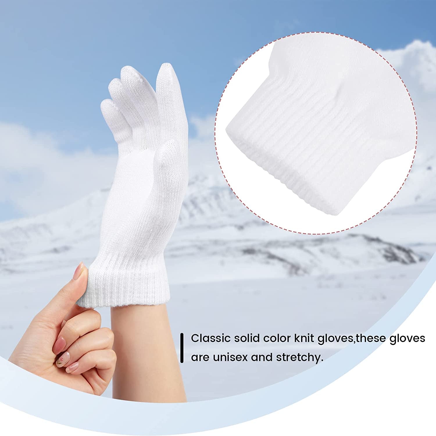 Simplicity Men/Women Winter Classic Solid Colored Knit Gloves Apparel & Accessories > Clothing Accessories > Gloves & Mittens Simplicity