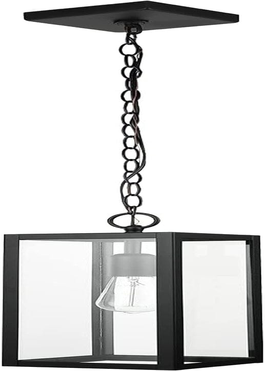 44176 1-Light Outdoor Indoor Wall Sconce, Matte Black, Glass Panes, Weather Resistant, Wall Lighting, Wall Lamp Dimmable, Kitchen Sconces Wall Lighting, Home Improvement, Porch Light Matte Black (Pendant)
