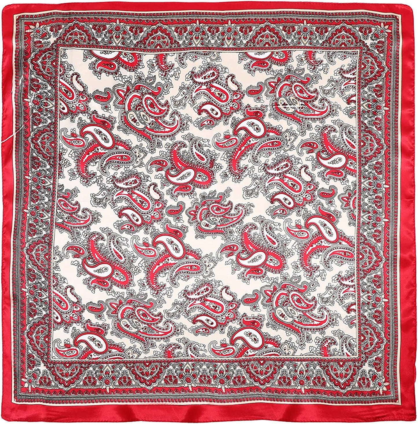 HAIMEIKANG Satin Head Scarves Square Silk Feeling Hair Scarf 4 PCS 23.6 Inches Headscarf for Women Silk Hair Bandanas Apparel & Accessories > Clothing Accessories > Bandanas & Headties HAIMEIKANG
