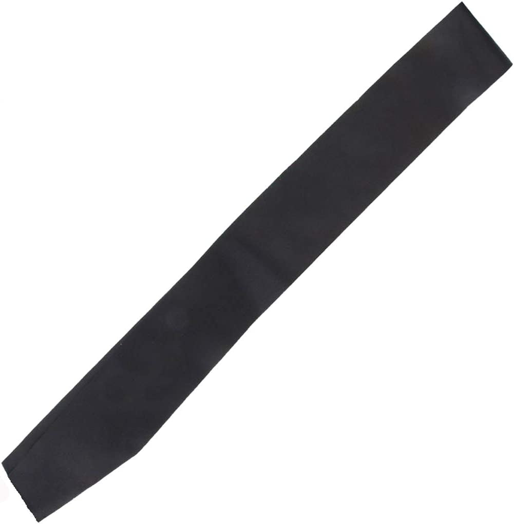 DJDZ 4 Pack White Blank (Plain) Satin Sash Party Accessory for Party,Wedding Decorations and DIY - Design Your Own Sash (White) Apparel & Accessories > Clothing Accessories > Sashes DJDZ Black