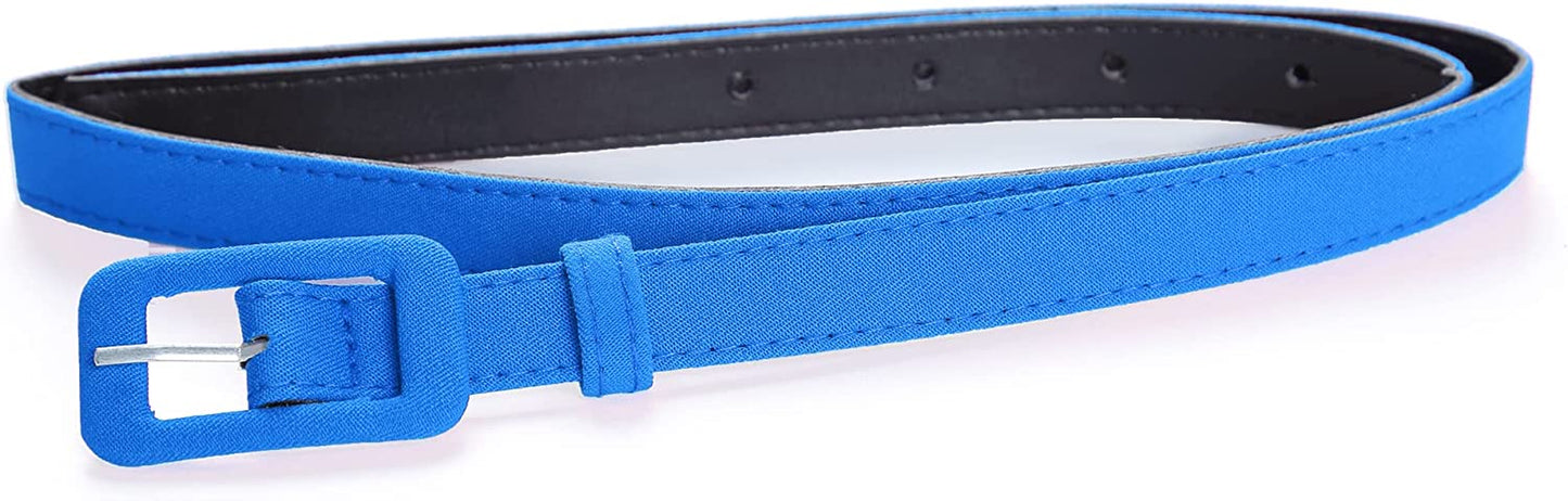 MUXXN Womens Belt- Solid Color Basic Belt for Casual Formal Dress or Jeans Apparel & Accessories > Clothing Accessories > Belts MUXXN Color Blue Small