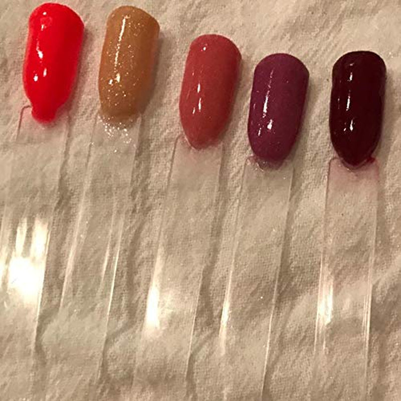 Tfscloin 100Pcs Fan-Shaped Nail Swatch Sticks, False Fake Nail Art Tips Sticks Polish Gel Salon Display Practice Tools with Metal Split Ring Holder (Clear) Health & Beauty > Personal Care > Cosmetics > Cosmetic Tools > Nail Tools Tfscloin