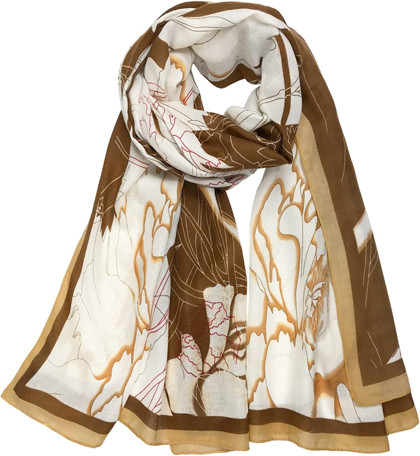 FINIZO Women'S Scarves Lady Light Soft Fashion Solid Scarf Wrap Shawl for All Season Apparel & Accessories > Clothing Accessories > Scarves & Shawls FINIZO 21-multicolor