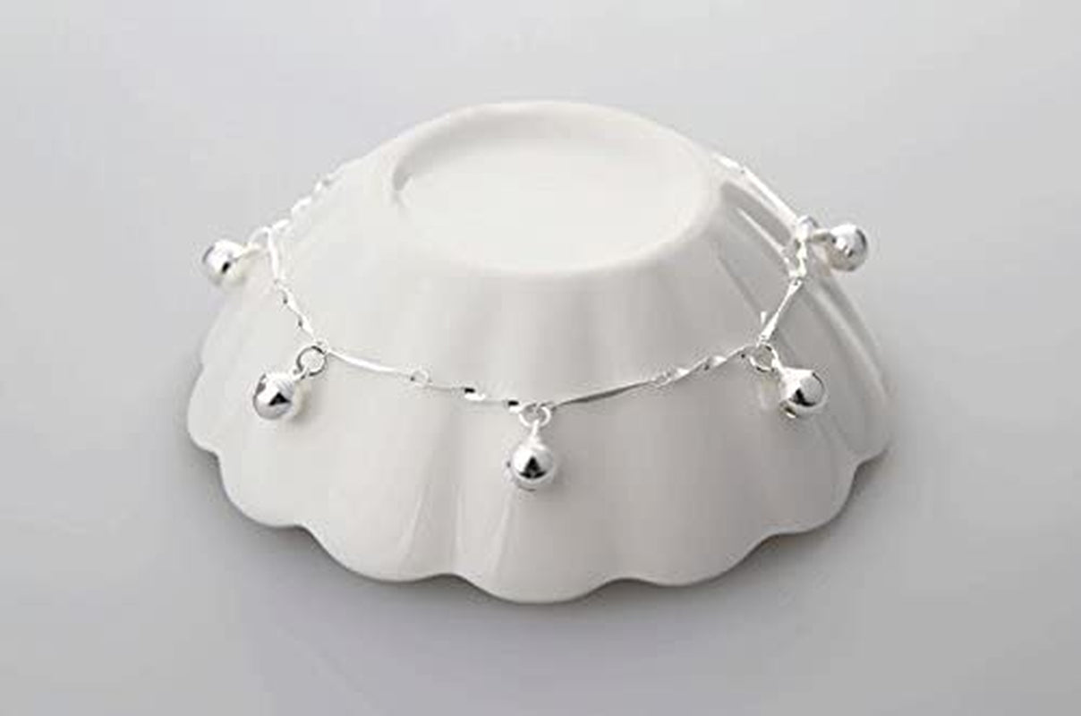 Beach Boho Anklet Foot Chain for Women Jewelry Beach Bells Barefoot Ankle Foot 5 Bracelet Sandal Women Chain Anklet Bracelets- Girl Jewelry (Silver, One Size) Apparel & Accessories > Jewelry > Anklets Generic