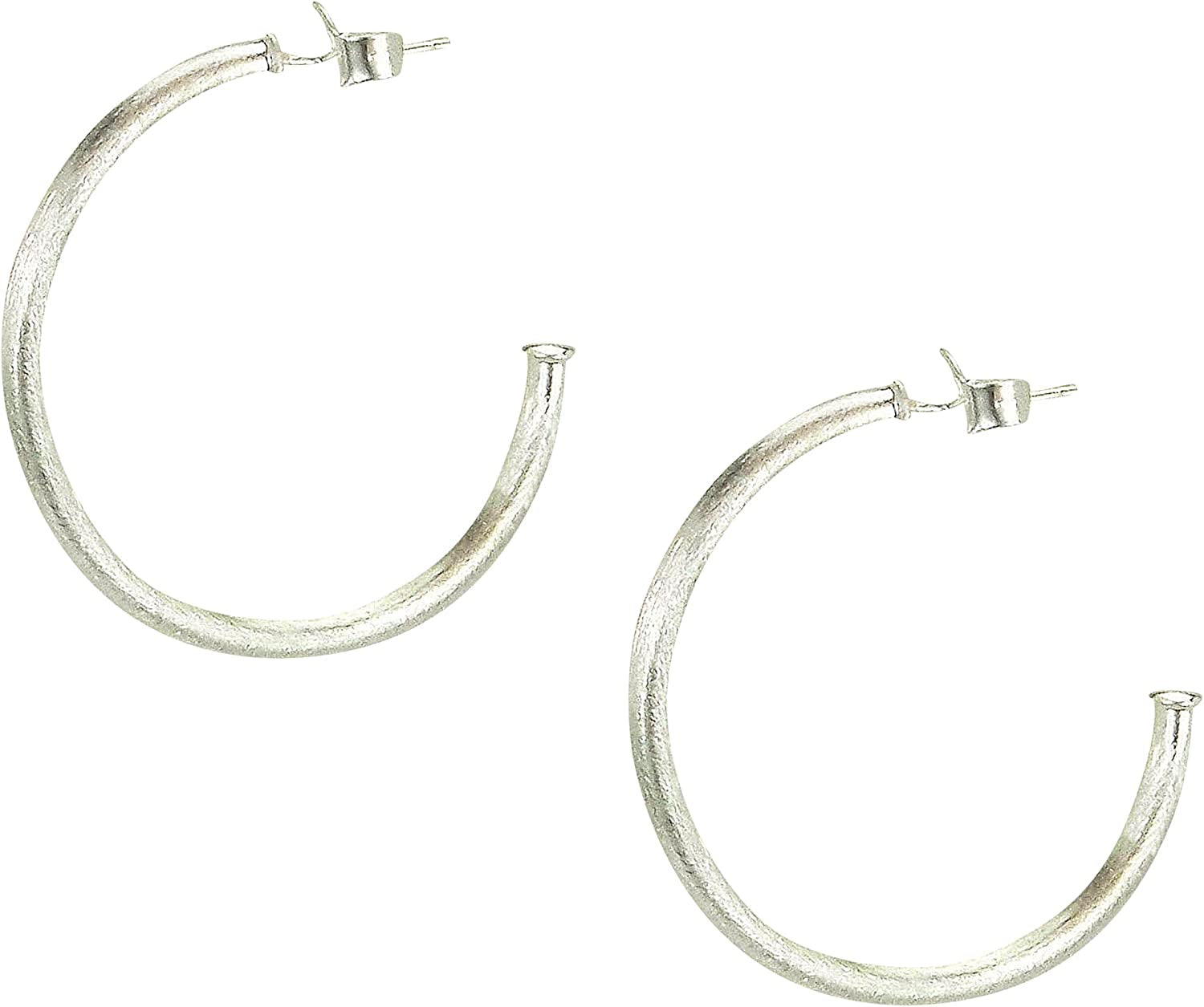 Sheila Fajl Petite Favorite Hoop Earrings in Silver Plated Apparel & Accessories > Jewelry > Earrings Sheila Fajl